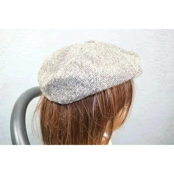 Bailey of Hollywood Tweed Paperboy Hat-Made in Italy-Wool Blend-Small - Picture 4 of 12
